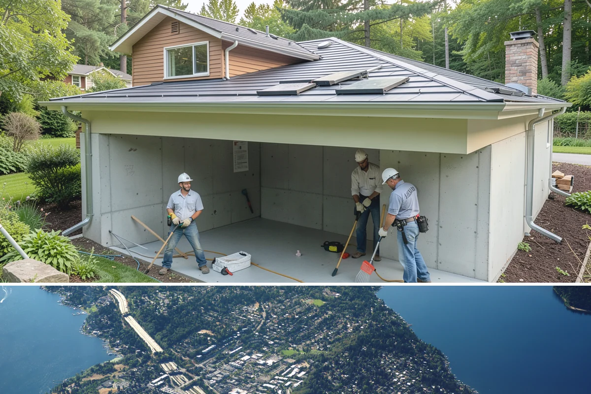 Garage Door Repair in Mercer Island, King County, WA - Repairs are available year-round, and cold snaps often expose worn springs, so prompt service prevents being stranded.