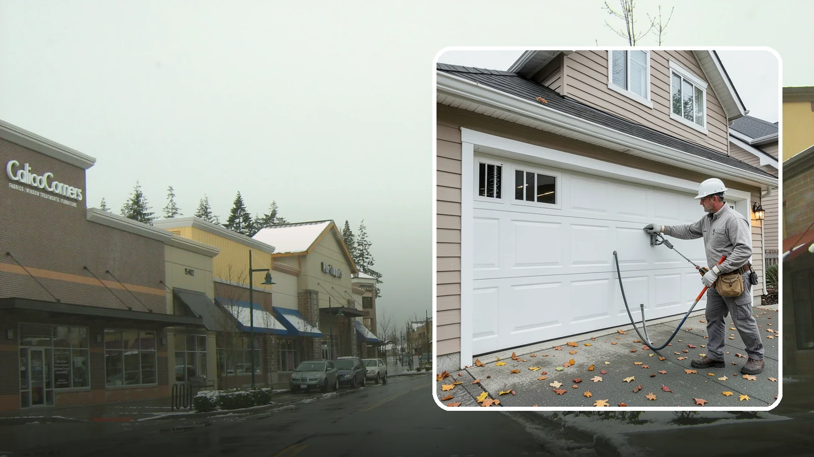 Garage Door Repair in Mill Creek, Snohomish County, WA - Diagnosing and fixing broken springs, cables, rollers, tracks, and openers to restore safe garage door operation.