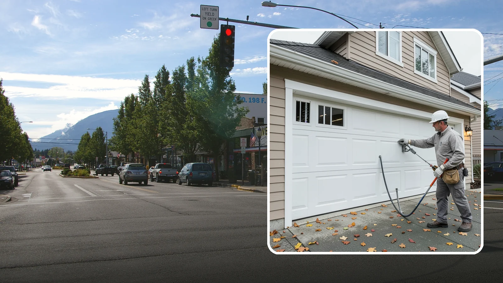 Garage Door Repair in North Bend, King County, WA - Diagnosing and fixing broken springs, cables, rollers, tracks, and openers to restore safe garage door operation.