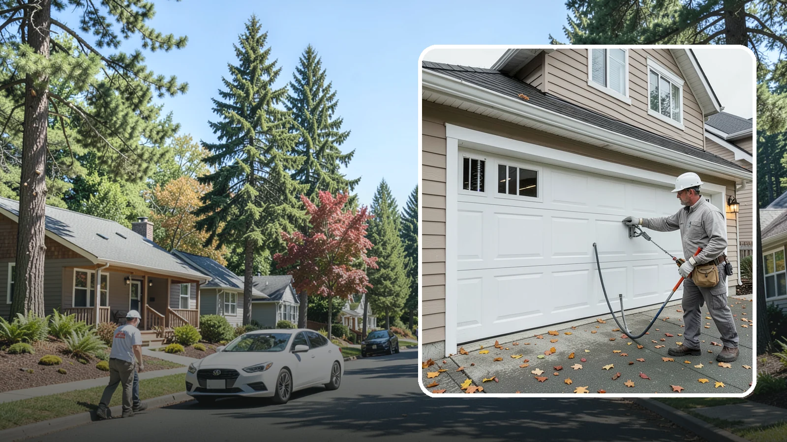 Garage Door Repair in Orting, Pierce County, WA - Diagnosing and fixing broken springs, cables, rollers, tracks, and openers to restore safe garage door operation.