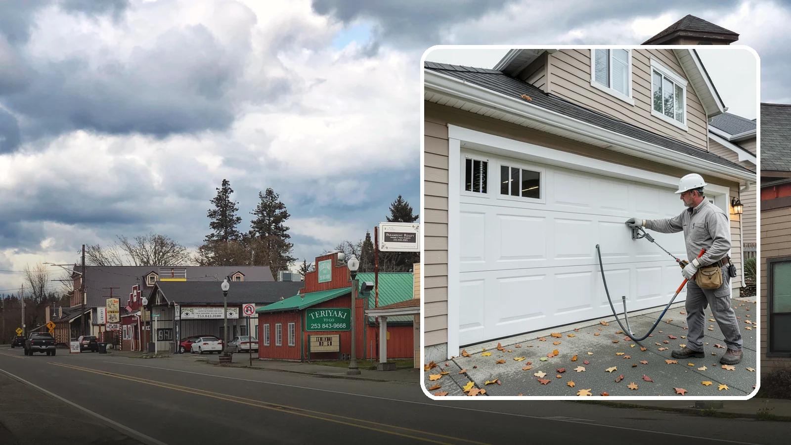 Garage Door Repair in Roy, Pierce County, WA - Diagnosing and fixing broken springs, cables, rollers, tracks, and openers to restore safe garage door operation.