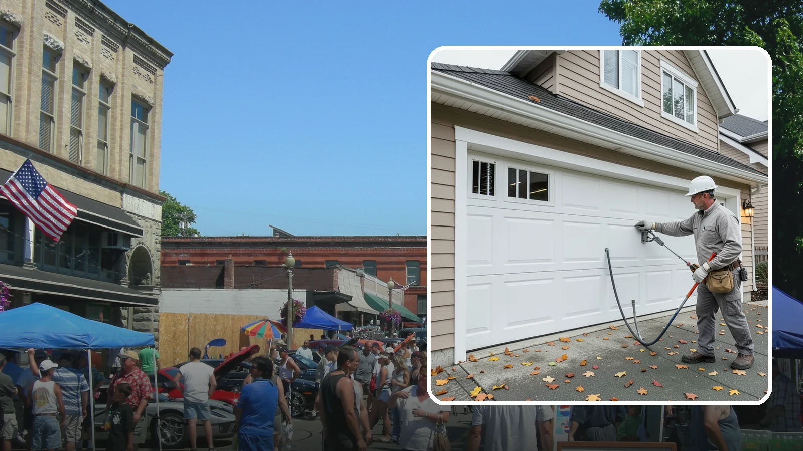 Garage Door Repair in Snohomish, Snohomish County, WA - Diagnosing and fixing broken springs, cables, rollers, tracks, and openers to restore safe garage door operation.