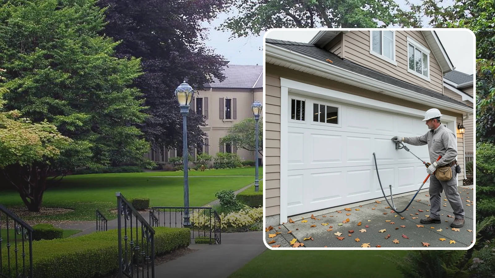 Garage Door Repair in Woodinville, King County, WA - Diagnosing and fixing broken springs, cables, rollers, tracks, and openers to restore safe garage door operation.