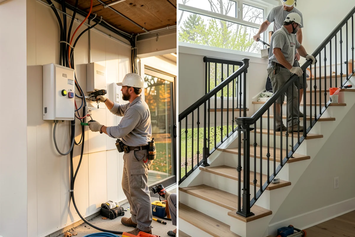 Garage Door Replacement in Arlington, Snohomish County, WA - Remove the existing door, tracks, and hardware