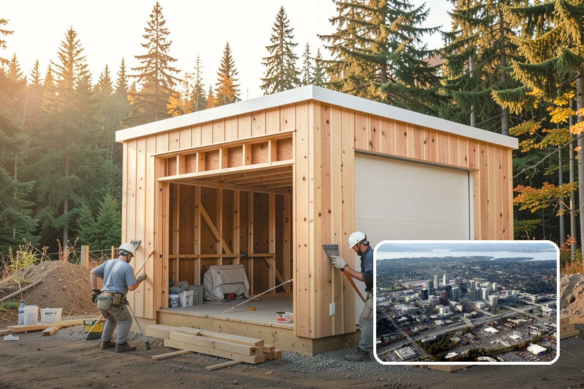 Garage Door Replacement in Bellevue, King County, WA - Upgrades security and curb appeal