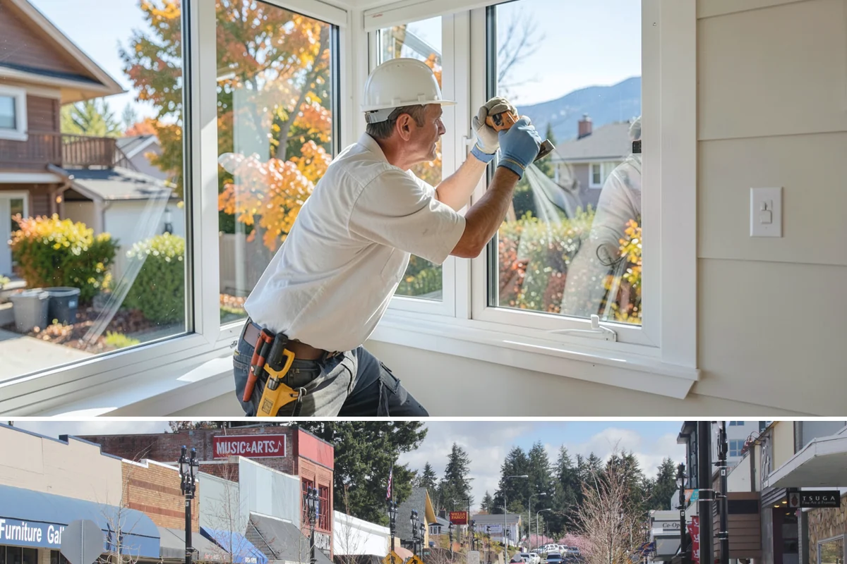 Garage Door Replacement in Bothell, King County, WA - Replacement can happen in any season, but doing it before winter improves warmth and keeps weather out.
