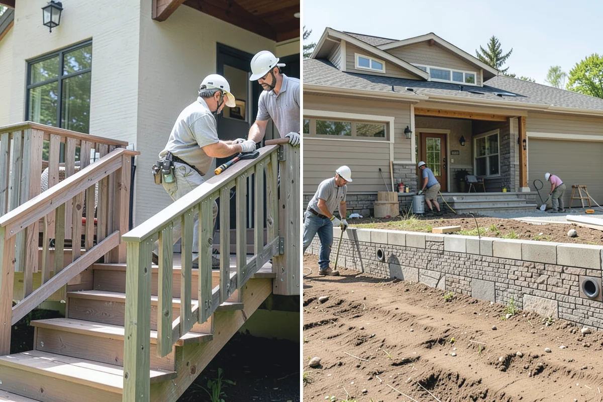 Garage Door Replacement in Buckley, Pierce County, WA - Remove the existing door, tracks, and hardware