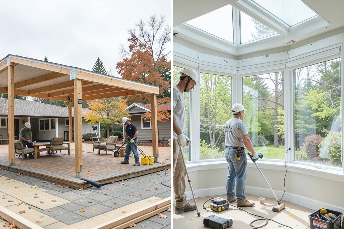 Garage Door Replacement in Coupeville, Island County, WA - Remove the existing door, tracks, and hardware