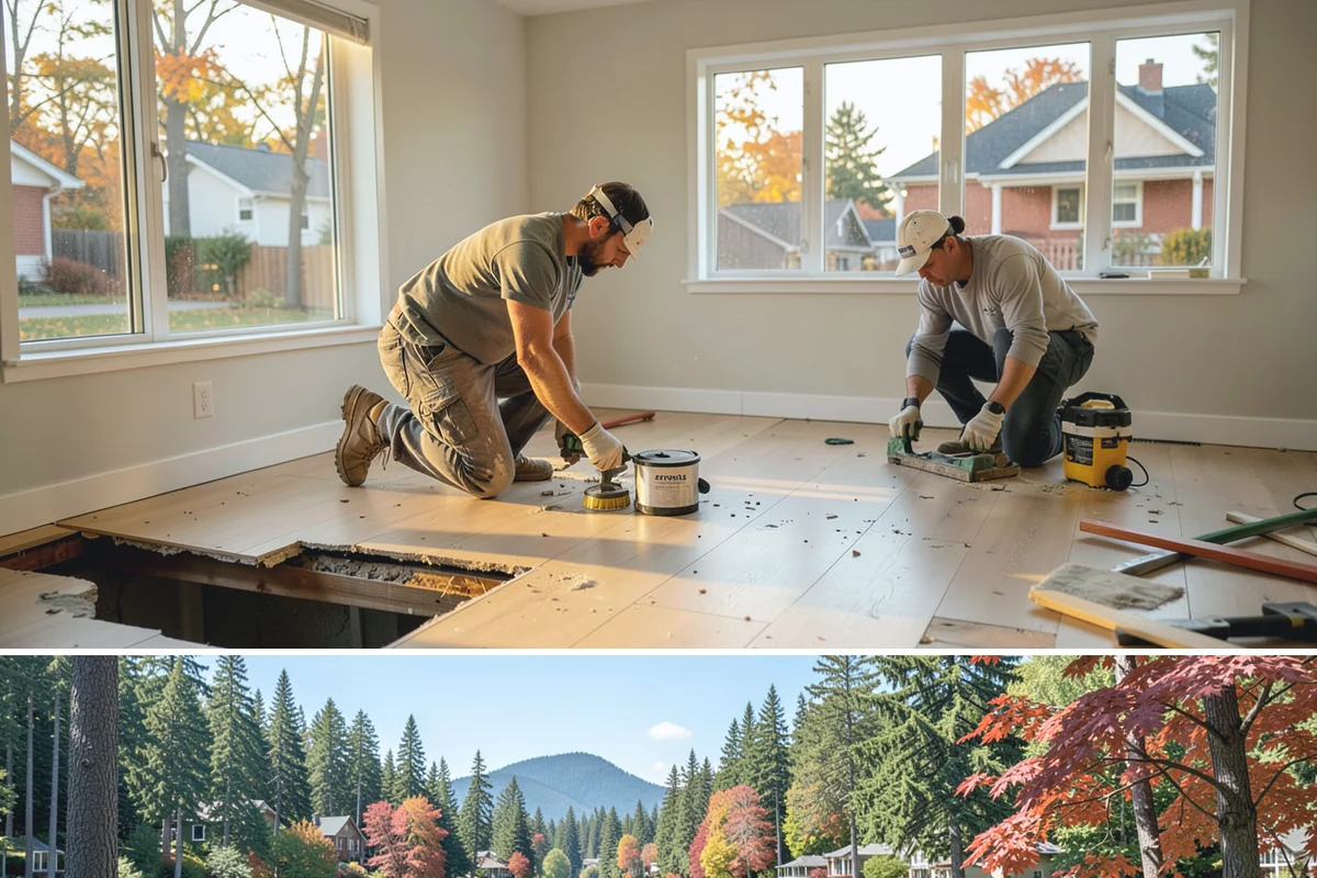 Garage Door Replacement in Covington, King County, WA - Replacement can happen in any season, but doing it before winter improves warmth and keeps weather out.