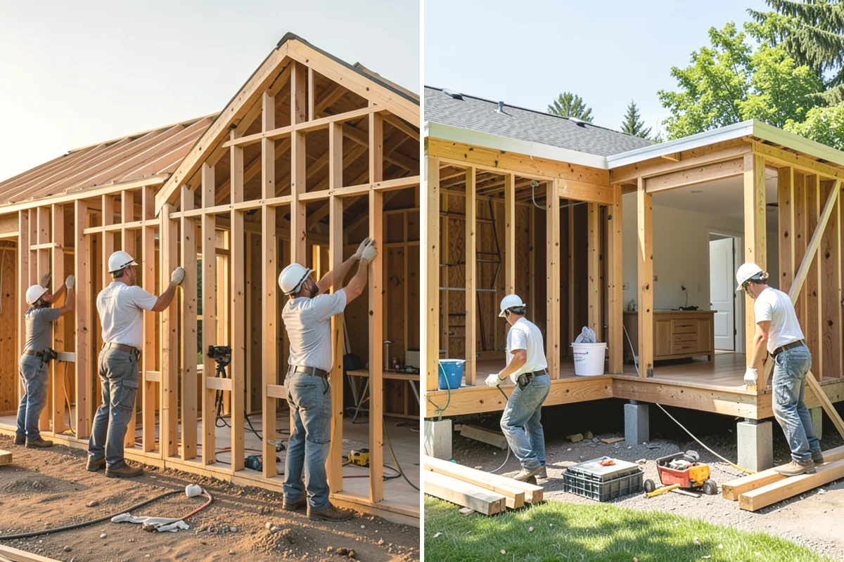 Garage Door Replacement in Edgewood, Pierce County, WA - Remove the existing door, tracks, and hardware