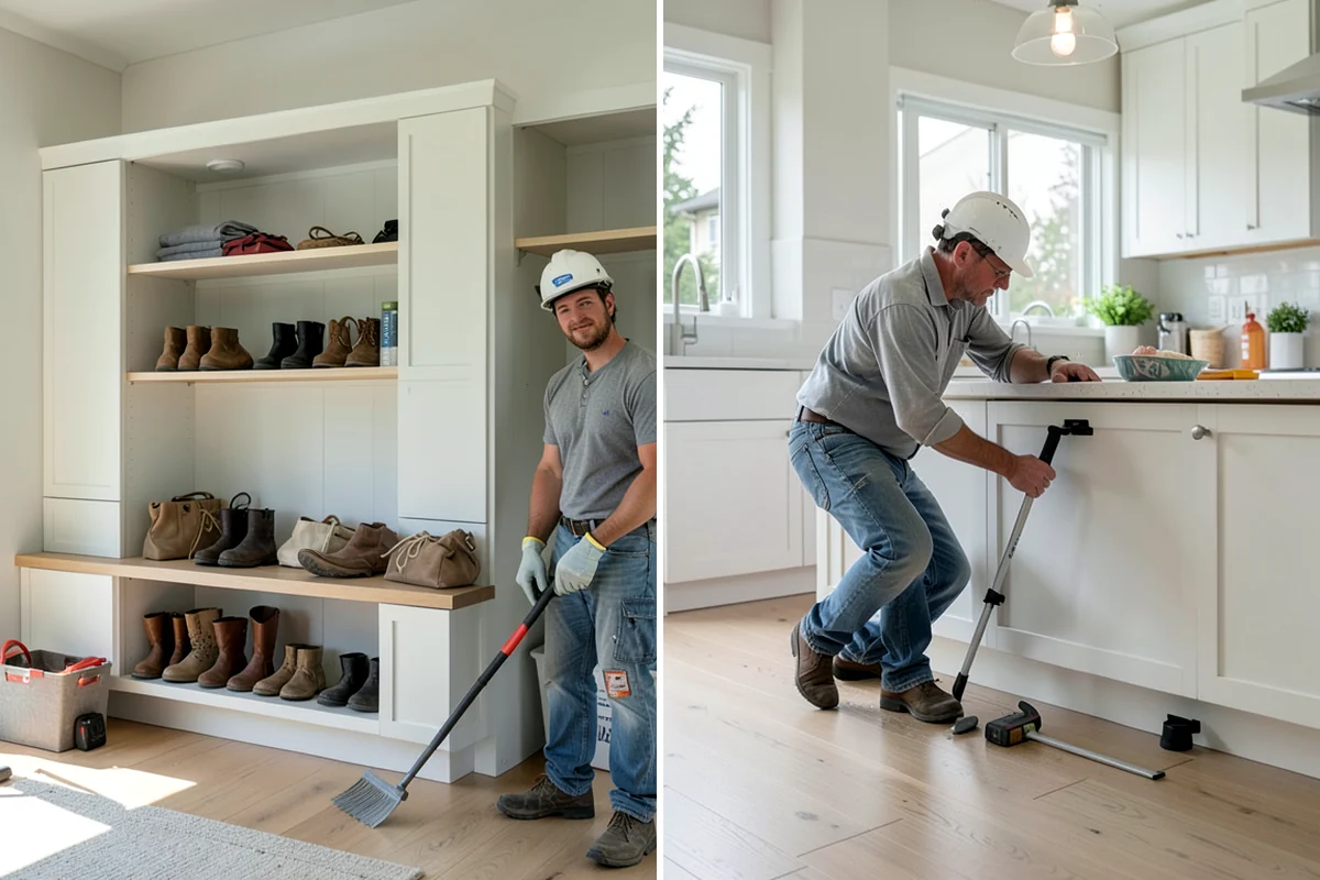 Garage Door Replacement in Everett, Snohomish County, WA - Remove the existing door, tracks, and hardware