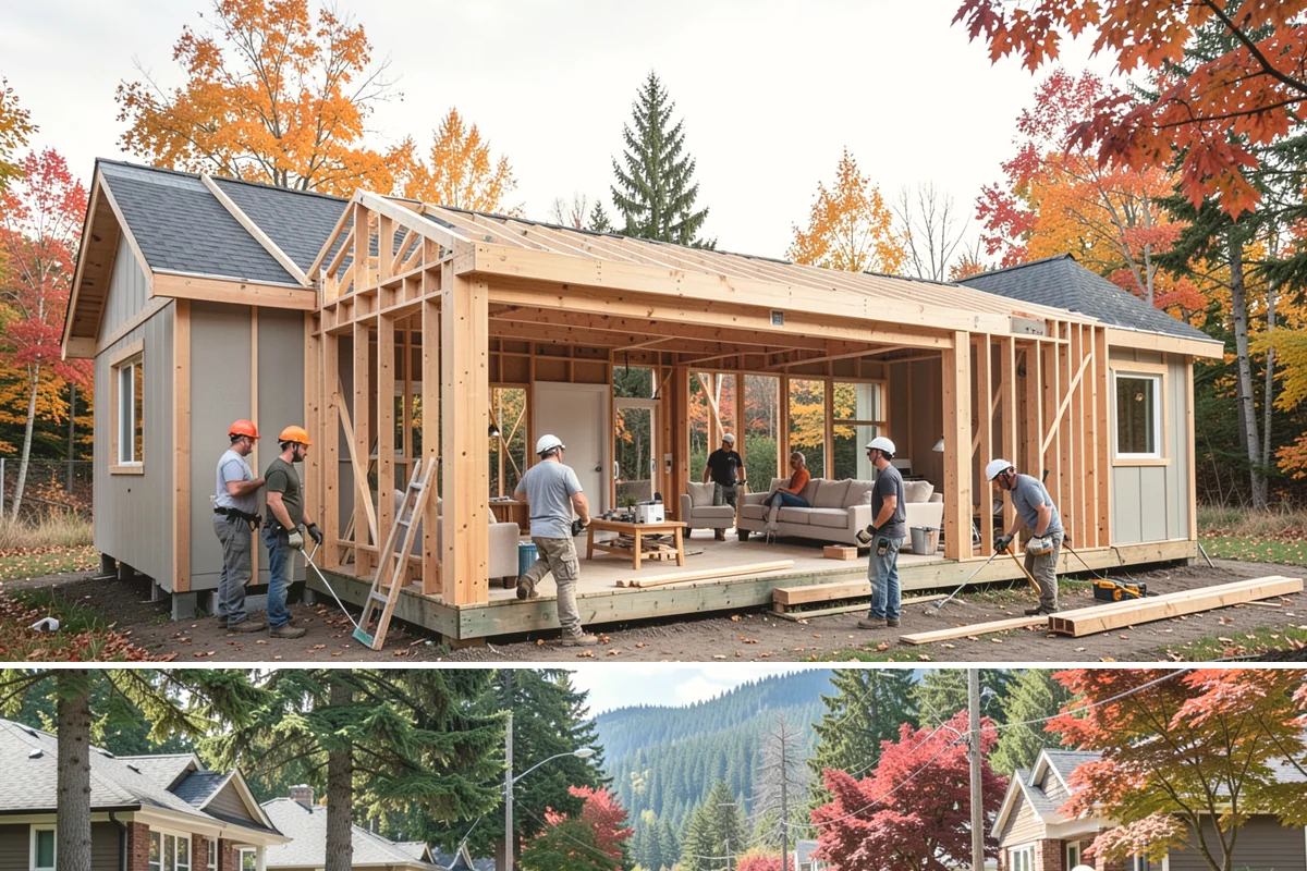 Garage Door Replacement in Hunts Point, King County, WA - Replacement can happen in any season, but doing it before winter improves warmth and keeps weather out.