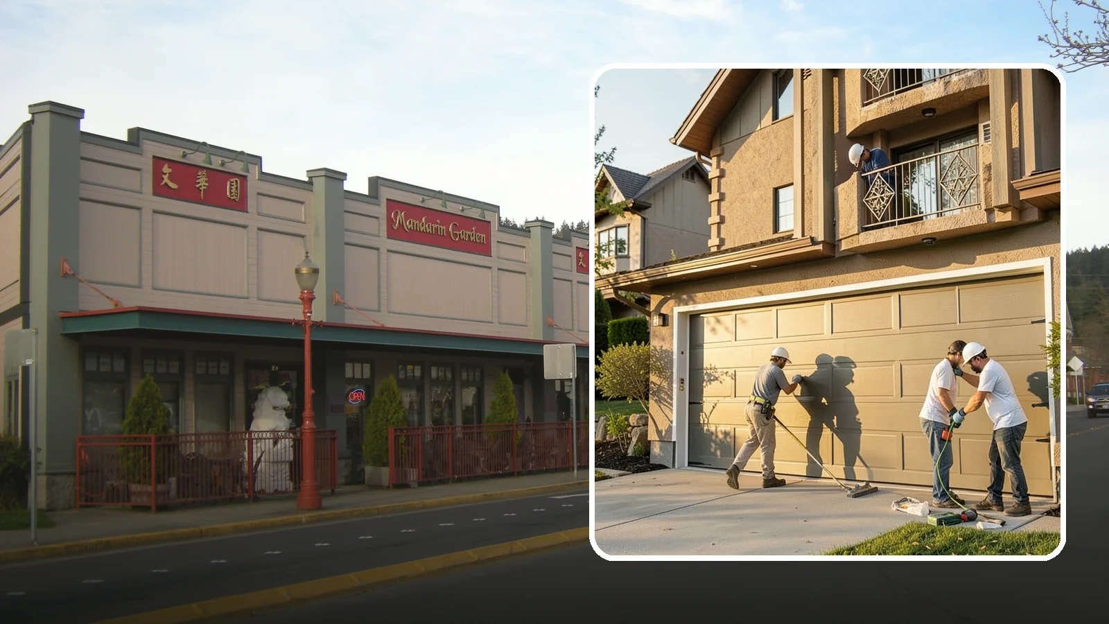 Garage Door Replacement in Issaquah, King County, WA - Removing an old or damaged garage door and replacing it with a modern, efficient, better-sealed unit.