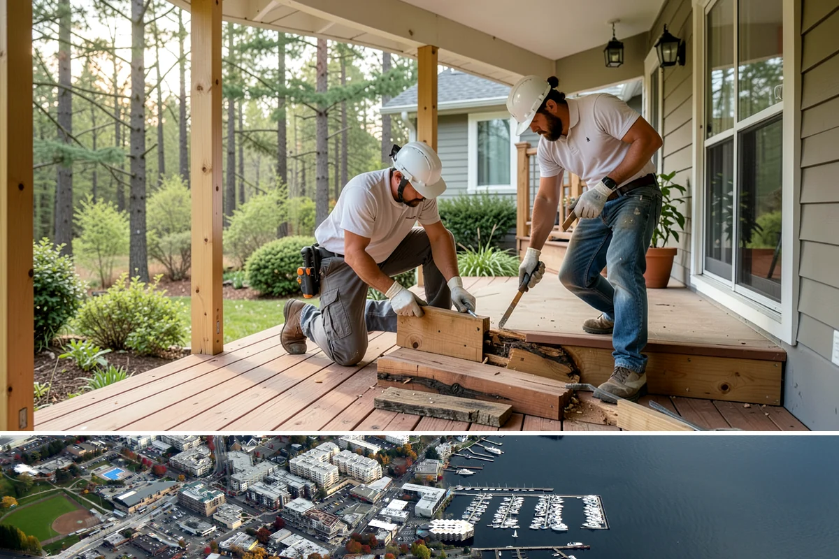 Garage Door Replacement in Kirkland, King County, WA - Replacement can happen in any season, but doing it before winter improves warmth and keeps weather out.