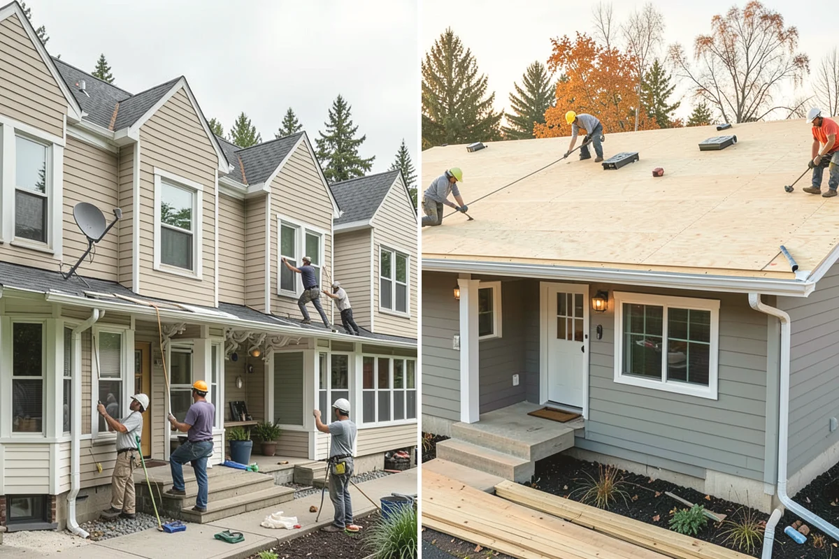 Garage Door Replacement in Mukilteo, Snohomish County, WA - Remove the existing door, tracks, and hardware