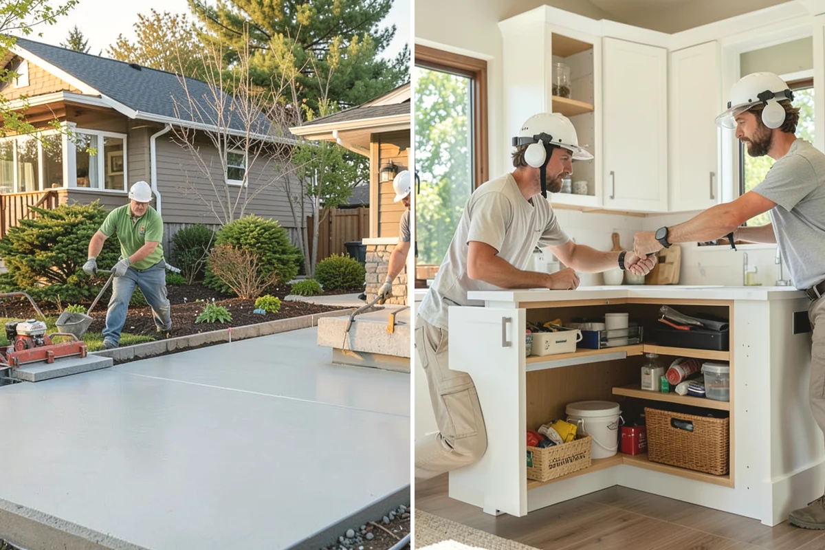 Garage Door Replacement in North Bend, King County, WA - Remove the existing door, tracks, and hardware