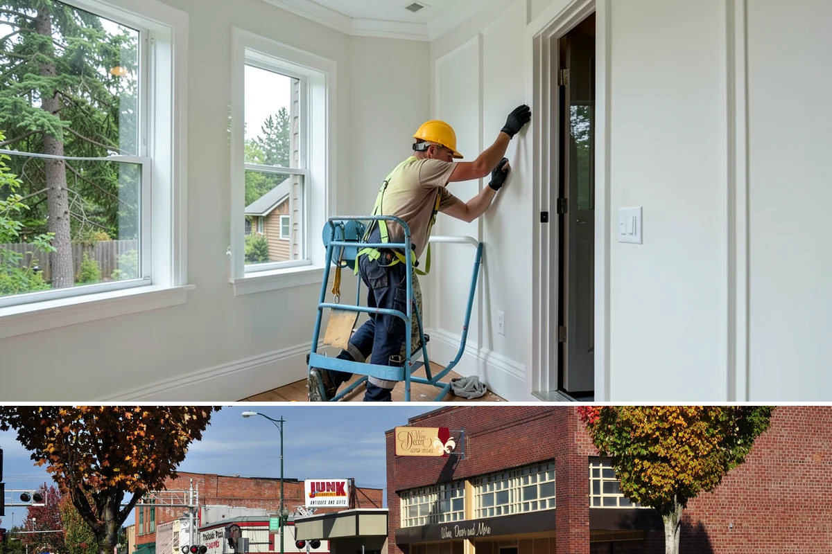 Garage Door Replacement in Puyallup, Pierce County, WA - Replacement can happen in any season, but doing it before winter improves warmth and keeps weather out.
