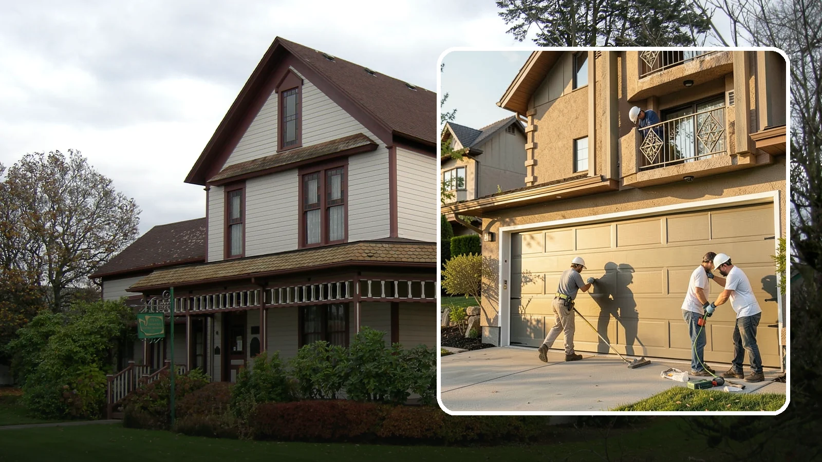 Garage Door Replacement in Sumner, Pierce County, WA - Removing an old or damaged garage door and replacing it with a modern, efficient, better-sealed unit.
