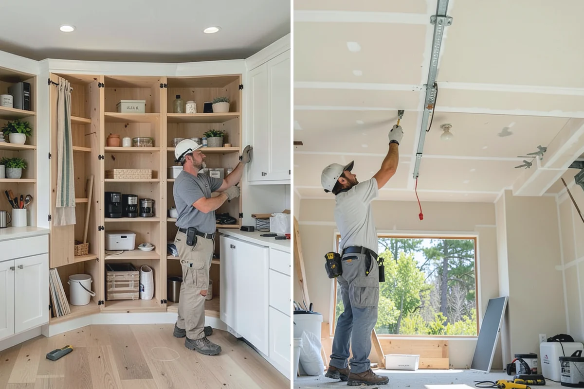 Garage Door Replacement in Wilkeson, Pierce County, WA - Remove the existing door, tracks, and hardware