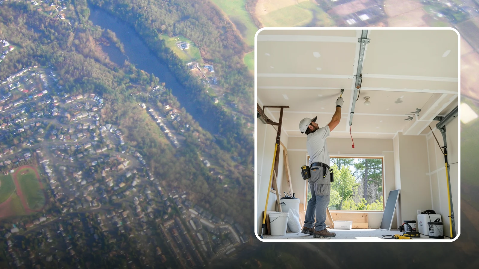 Garage Drywall in Algona, King County, WA - Hanging, taping, and finishing drywall to give garage walls and ceilings a clean, fire-rated surface.