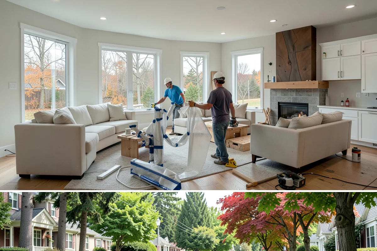 Garage Drywall in Beaux Arts Village, King County, WA - Drywall installs comfortably year-round indoors, though drier weeks help joint compound cure faster and reduce sanding delays.