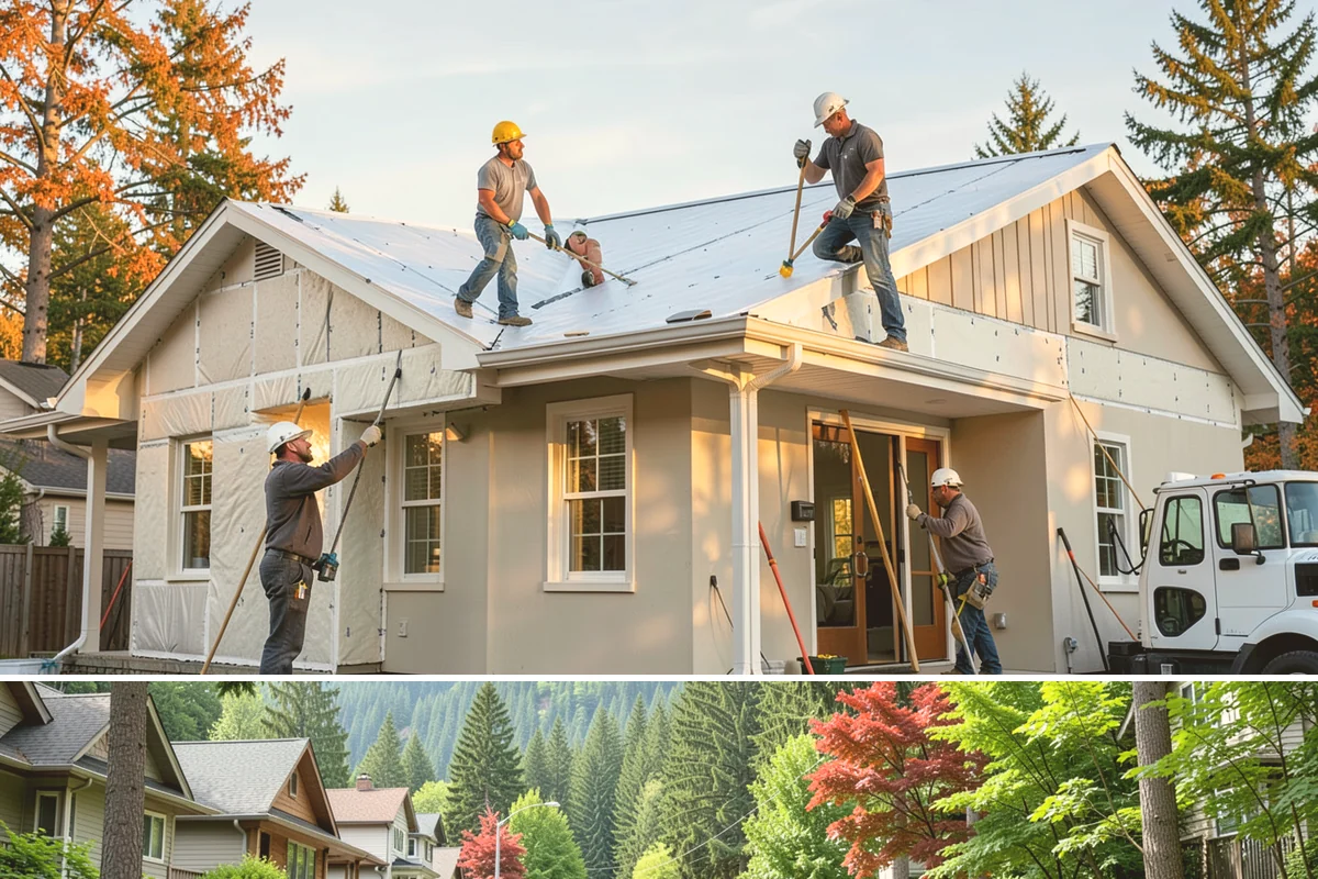 Garage Drywall in Darrington, Snohomish County, WA - Drywall installs comfortably year-round indoors, though drier weeks help joint compound cure faster and reduce sanding delays.