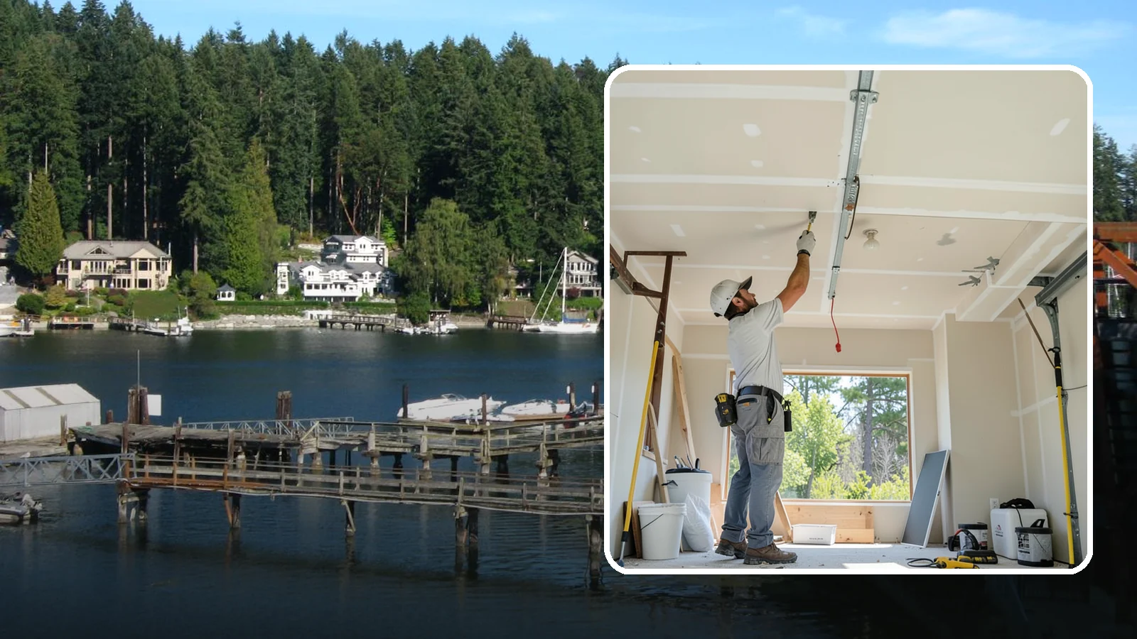 Garage Drywall in Gig Harbor, Pierce County, WA - Hanging, taping, and finishing drywall to give garage walls and ceilings a clean, fire-rated surface.