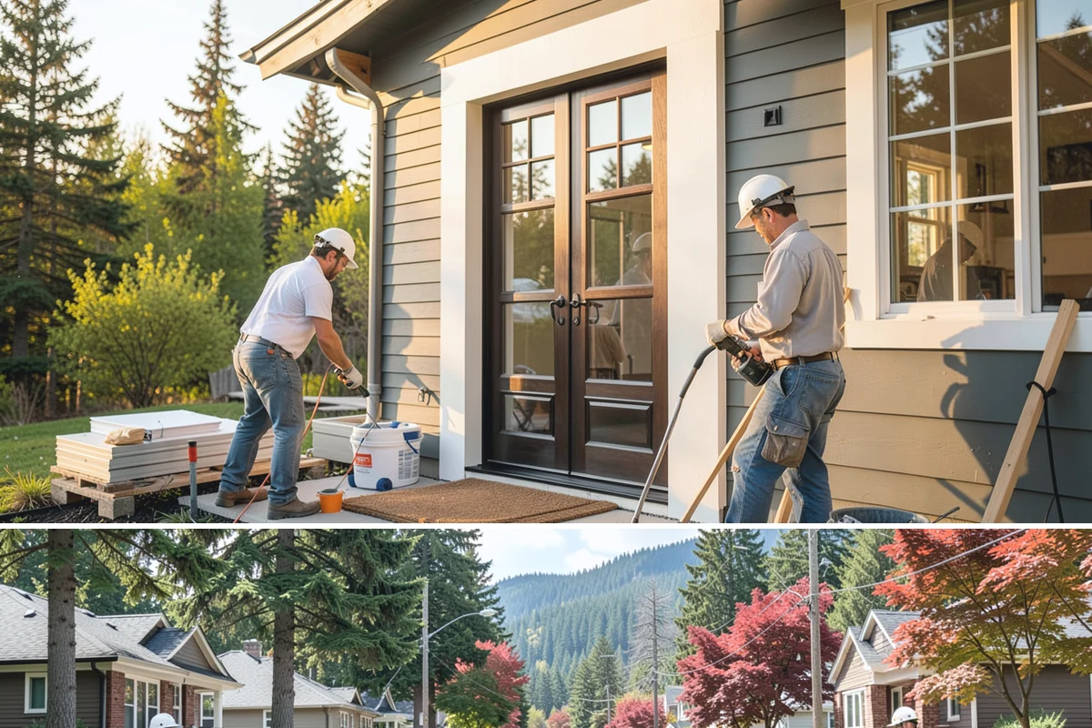Garage Drywall in Hunts Point, King County, WA - Drywall installs comfortably year-round indoors, though drier weeks help joint compound cure faster and reduce sanding delays.