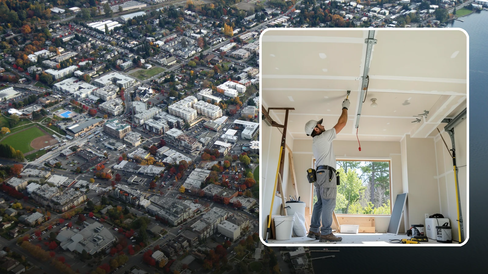 Garage Drywall in Kirkland, King County, WA - Hanging, taping, and finishing drywall to give garage walls and ceilings a clean, fire-rated surface.