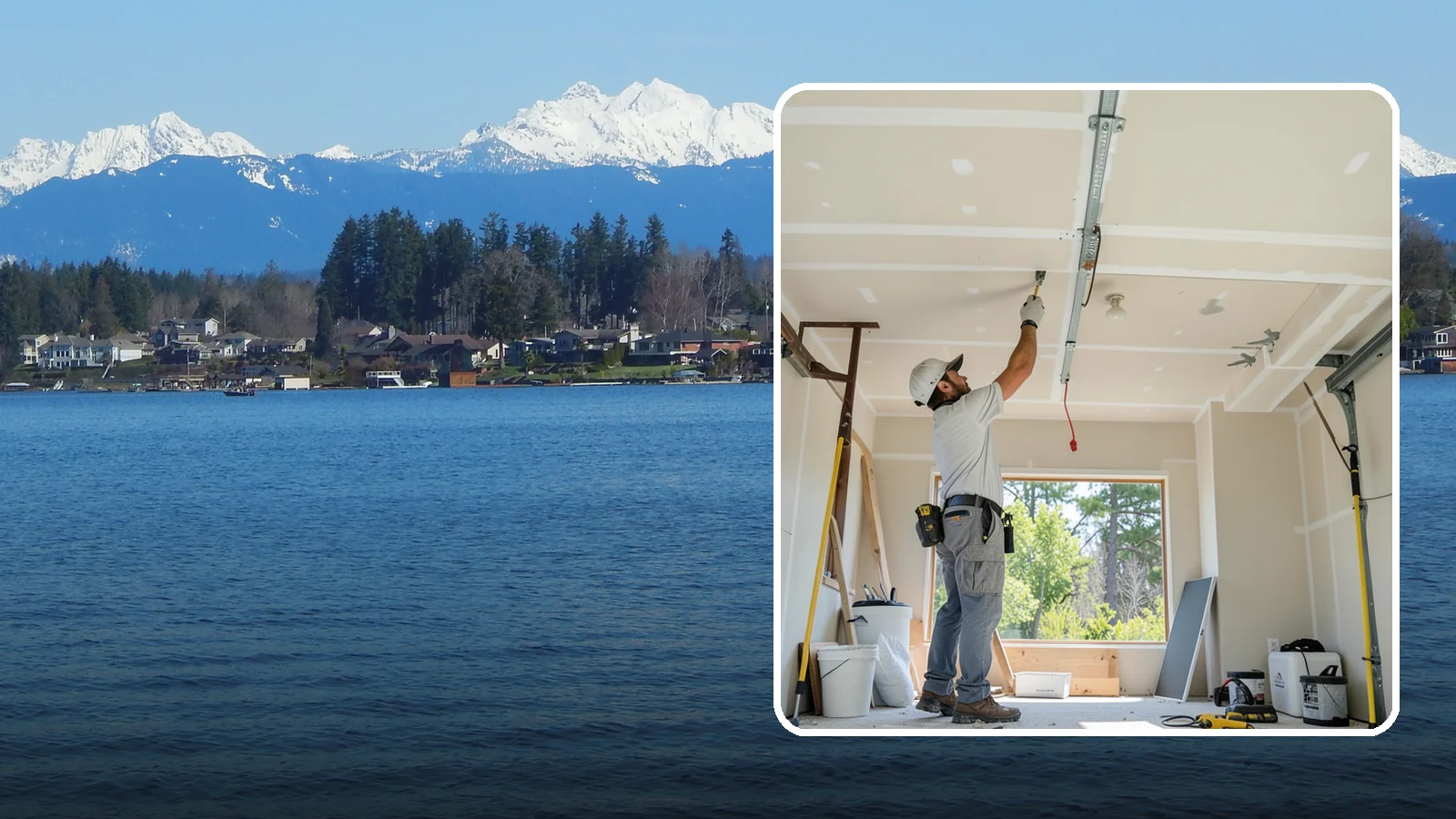 Garage Drywall in Lake Stevens, Snohomish County, WA - Hanging, taping, and finishing drywall to give garage walls and ceilings a clean, fire-rated surface.