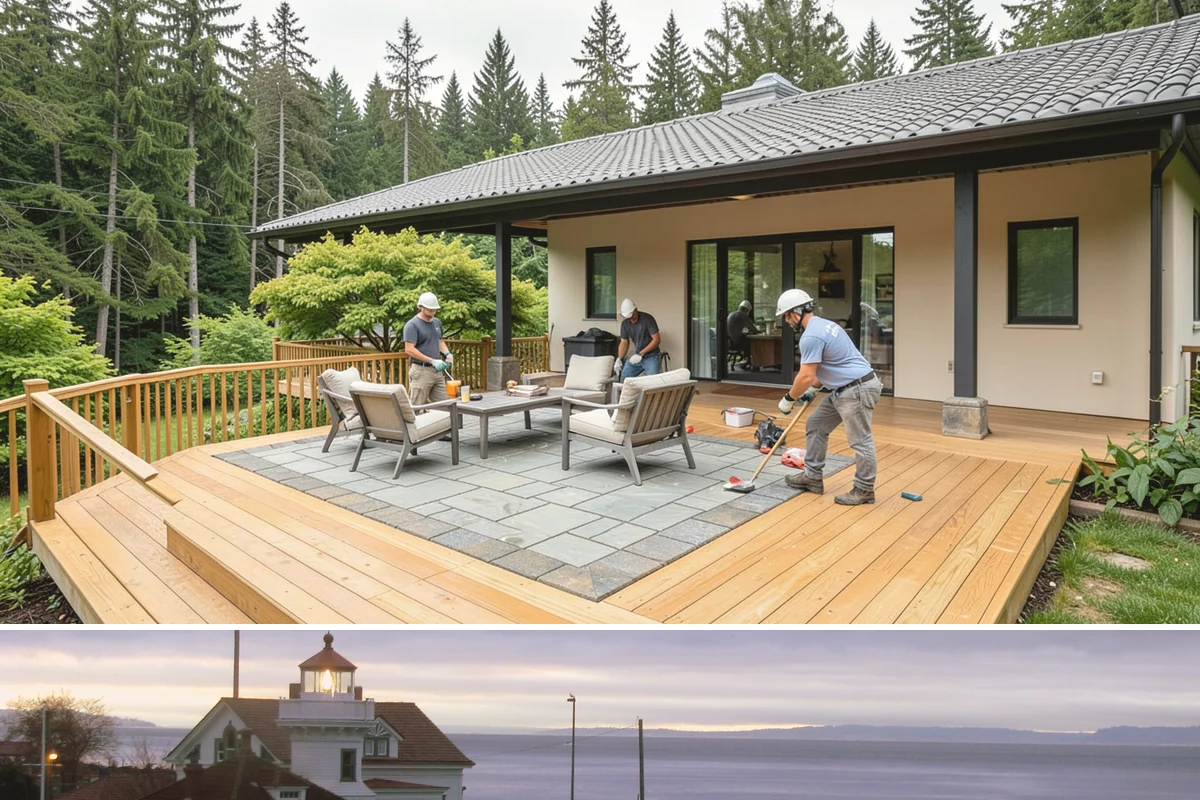 Garage Drywall in Mukilteo, Snohomish County, WA - Drywall installs comfortably year-round indoors, though drier weeks help joint compound cure faster and reduce sanding delays.