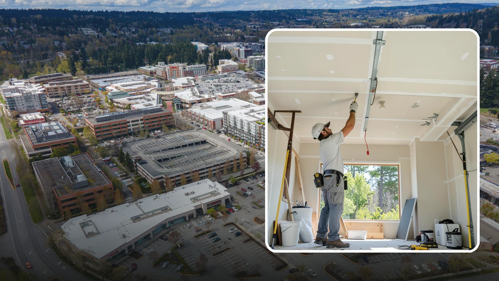 Garage Drywall in Redmond, King County, WA - Hanging, taping, and finishing drywall to give garage walls and ceilings a clean, fire-rated surface.