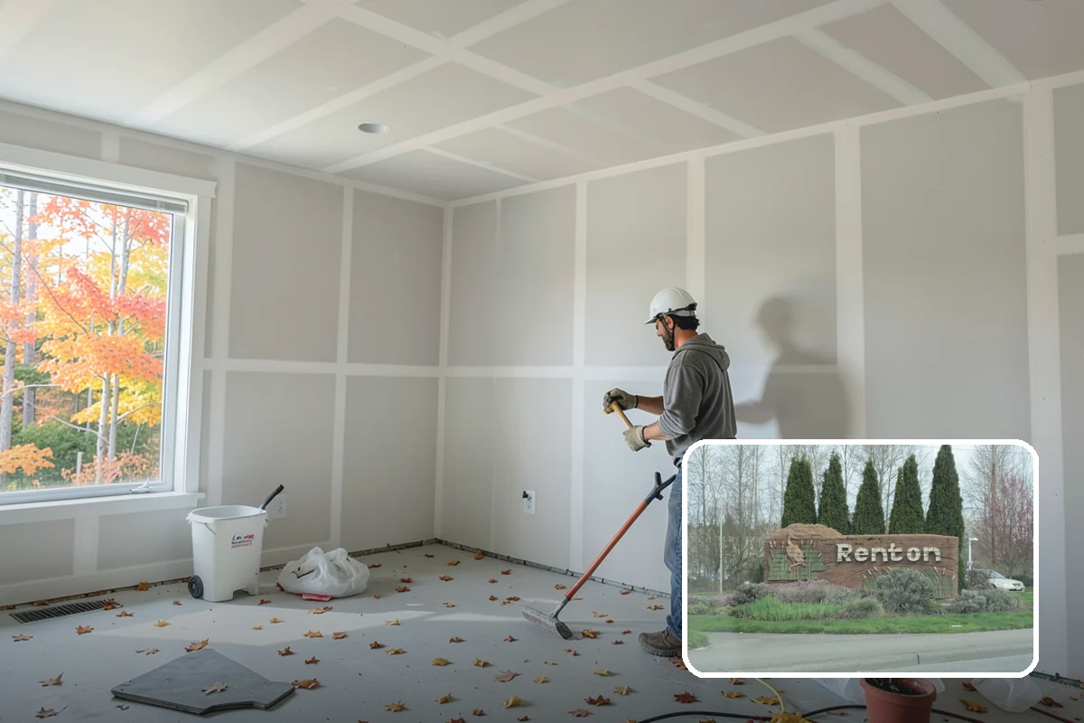Garage Drywall in Renton, King County, WA - Provides code-required fire separation