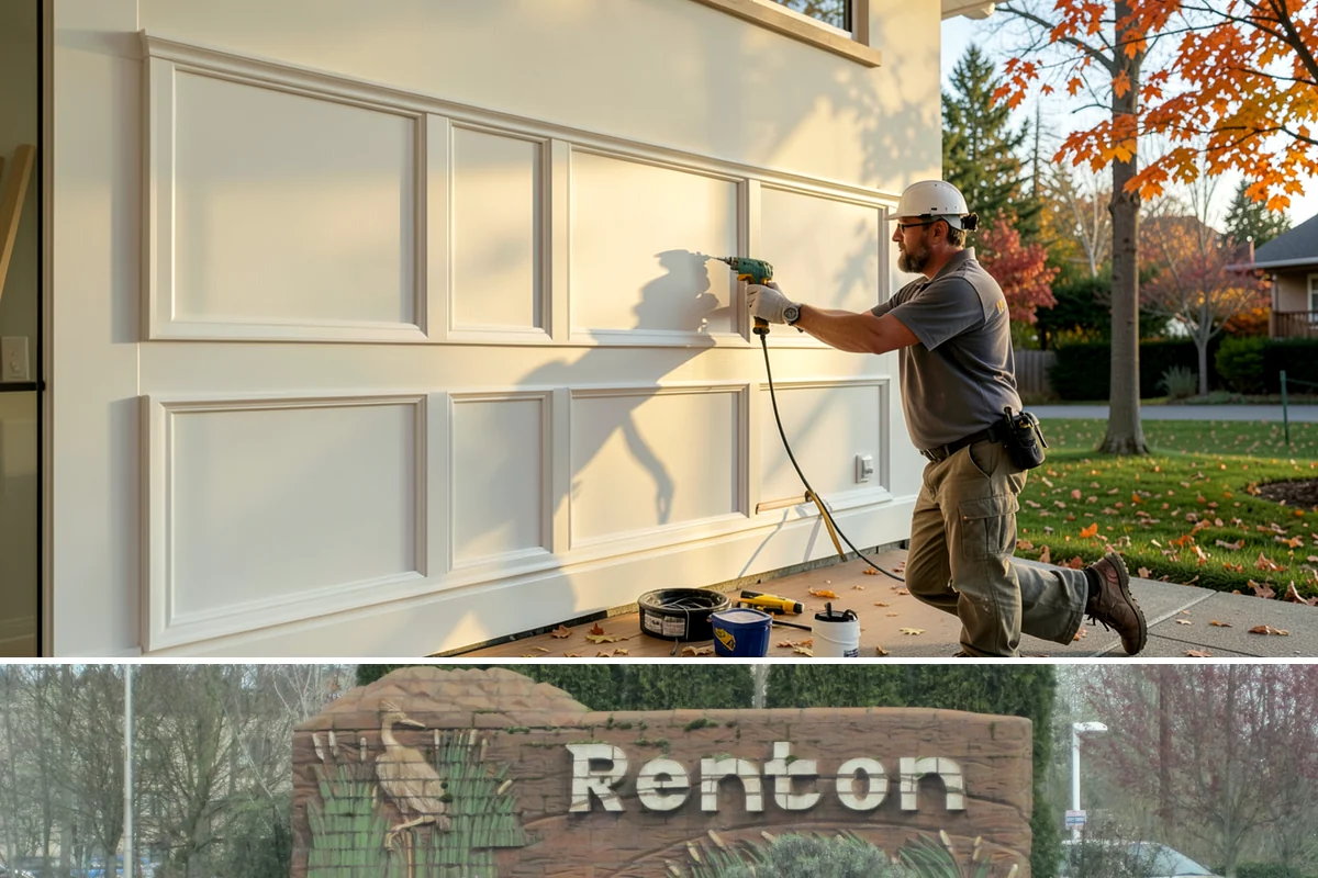 Garage Drywall in Renton, King County, WA - Drywall installs comfortably year-round indoors, though drier weeks help joint compound cure faster and reduce sanding delays.
