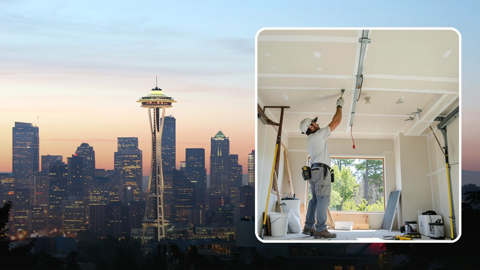 Garage Drywall in Seattle, King County, WA - Hanging, taping, and finishing drywall to give garage walls and ceilings a clean, fire-rated surface.