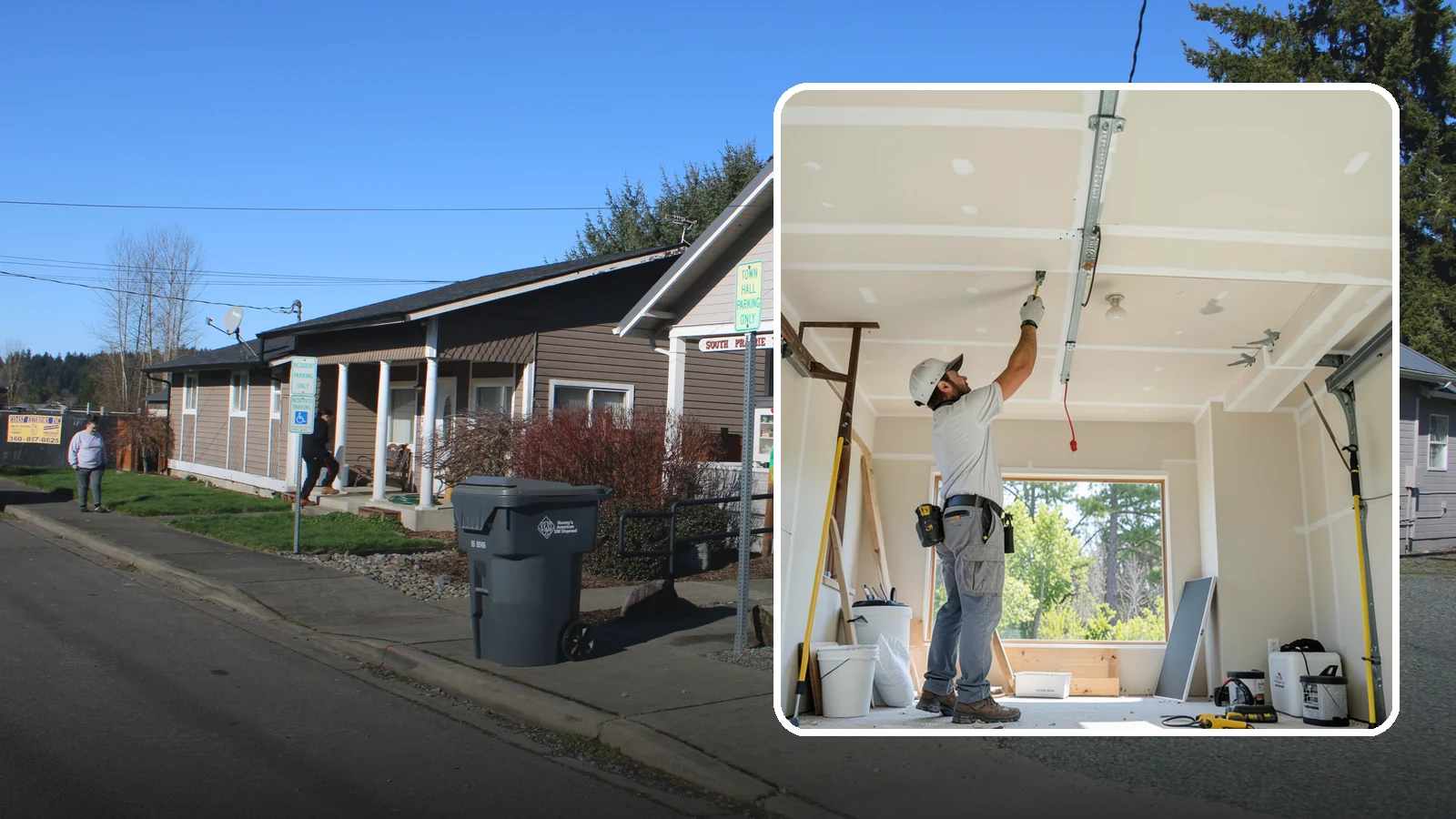Garage Drywall in South Prairie, Pierce County, WA - Hanging, taping, and finishing drywall to give garage walls and ceilings a clean, fire-rated surface.