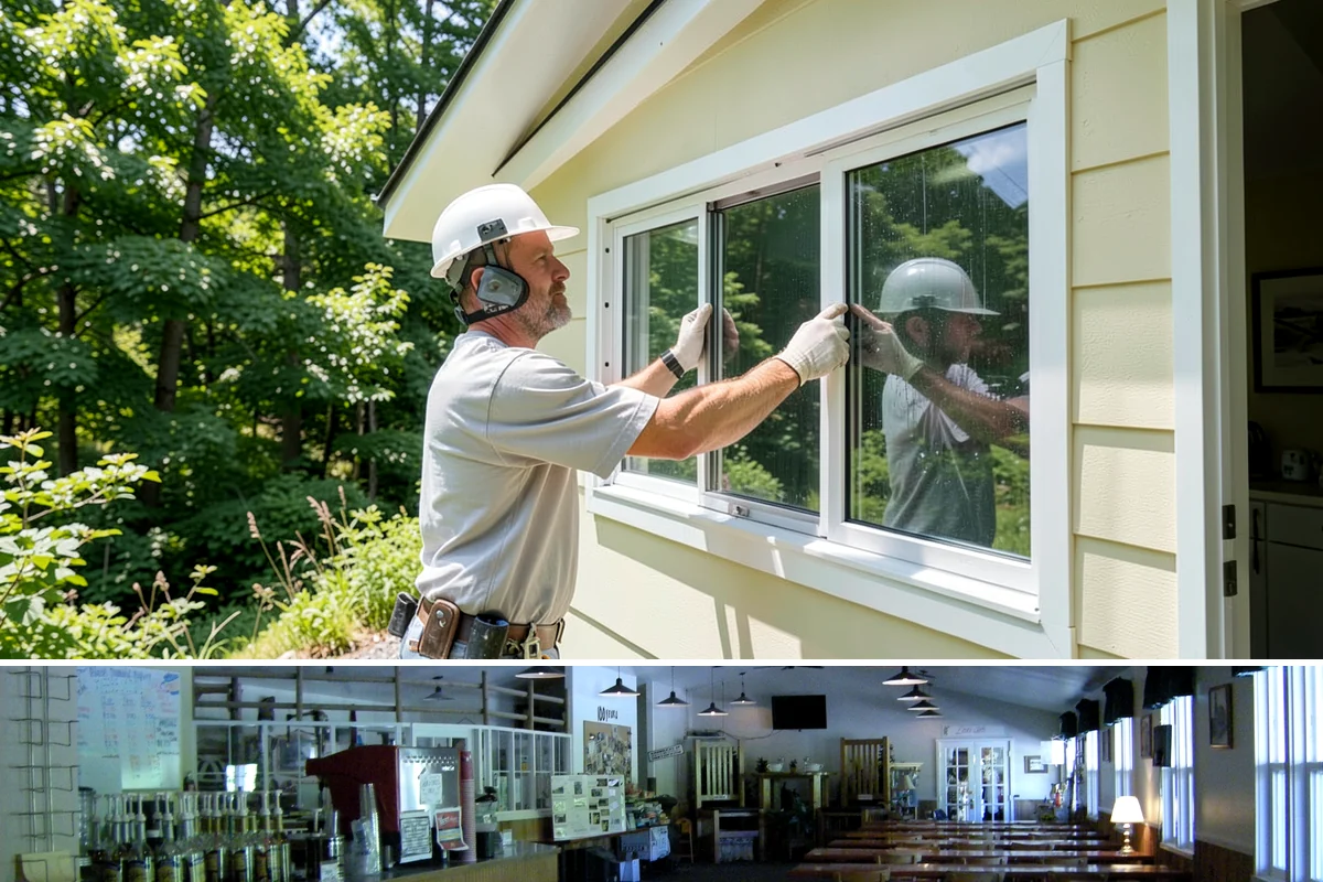 Garage Entry Door Installation in Black Diamond, King County, WA - This interior-to-garage door can be installed any time of year.
