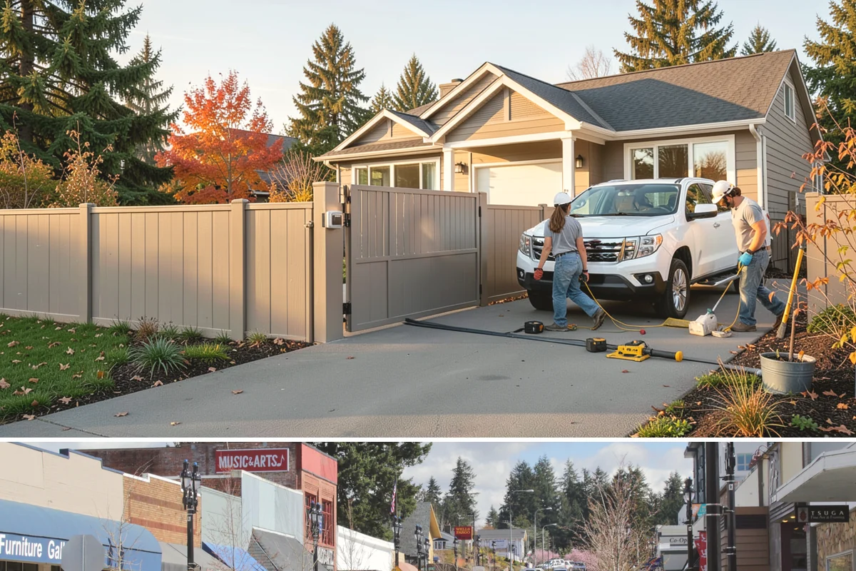 Garage Entry Door Installation in Bothell, King County, WA - This interior-to-garage door can be installed any time of year.