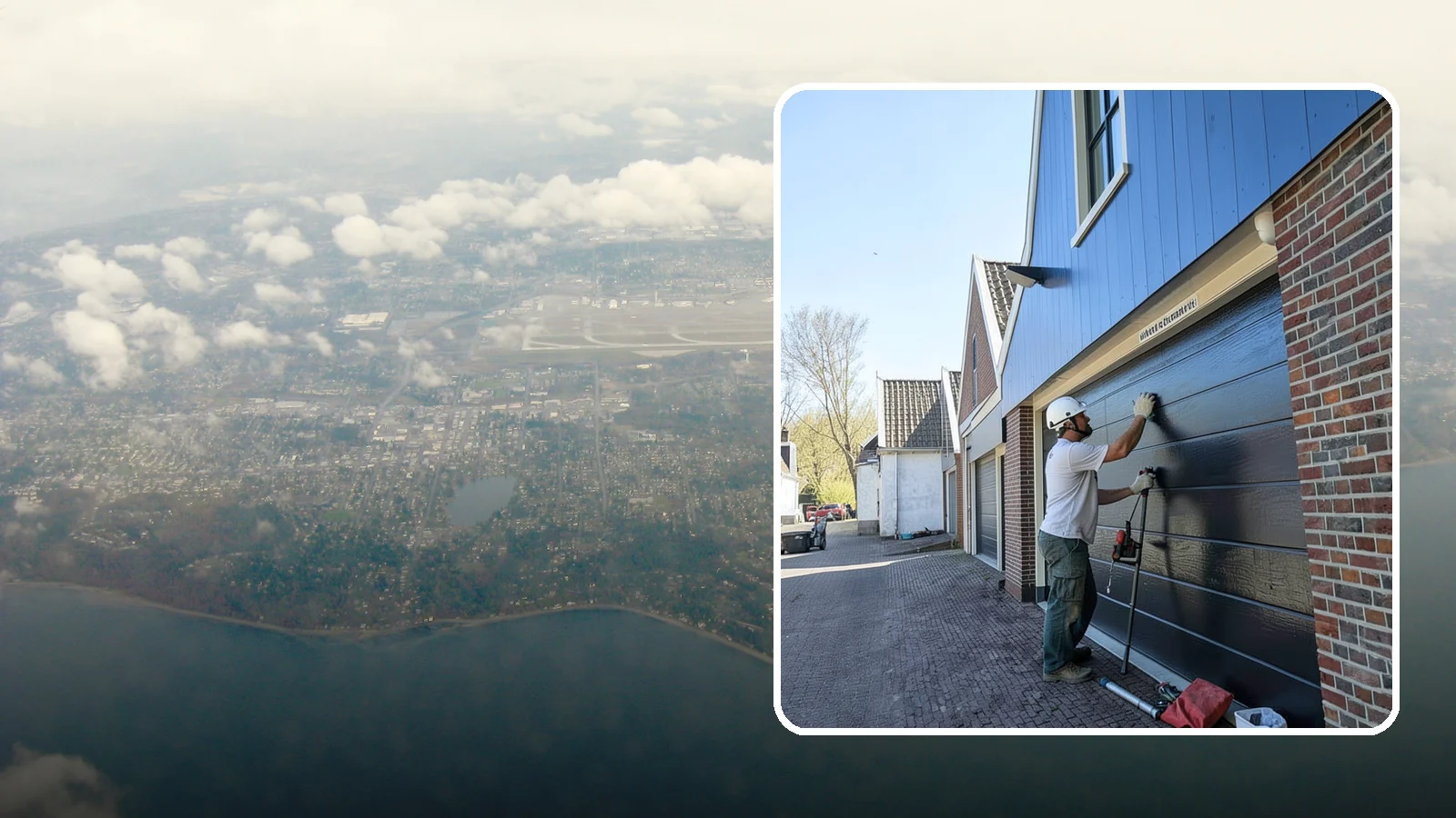 Garage Entry Door Installation in Burien, King County, WA - A code-compliant garage entry door that separates your garage from living space safely and securely.