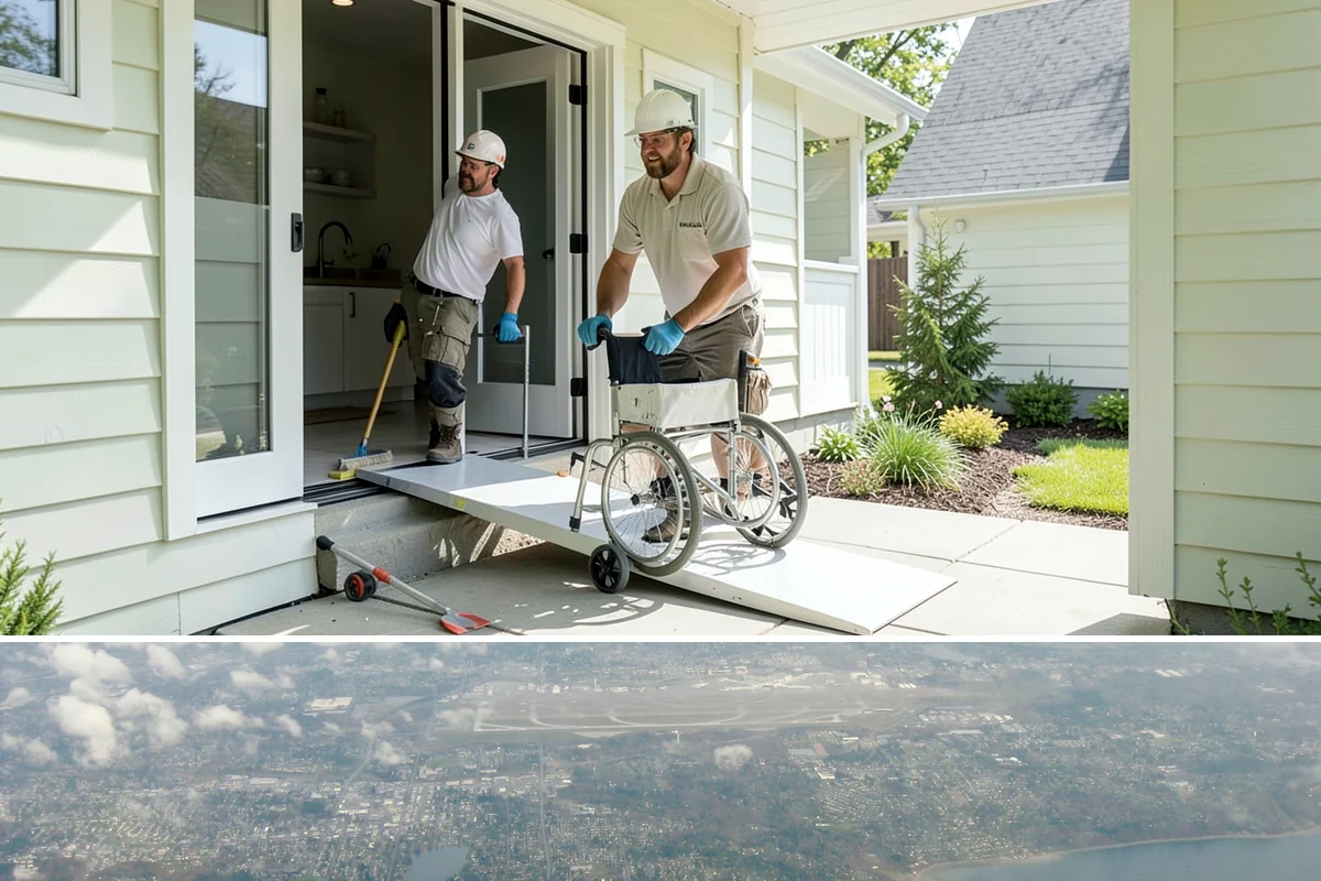 Garage Entry Door Installation in Burien, King County, WA - This interior-to-garage door can be installed any time of year.