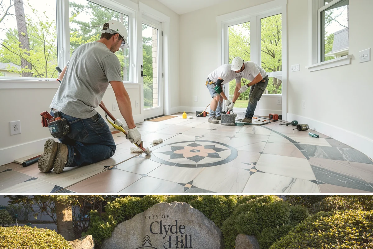 Garage Entry Door Installation in Clyde Hill, King County, WA - This interior-to-garage door can be installed any time of year.