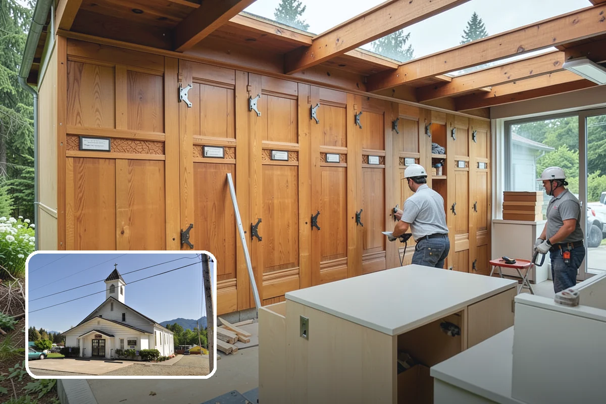 Garage Entry Door Installation in Concrete, Skagit County, WA - Fire-rated, self-closing safety per code