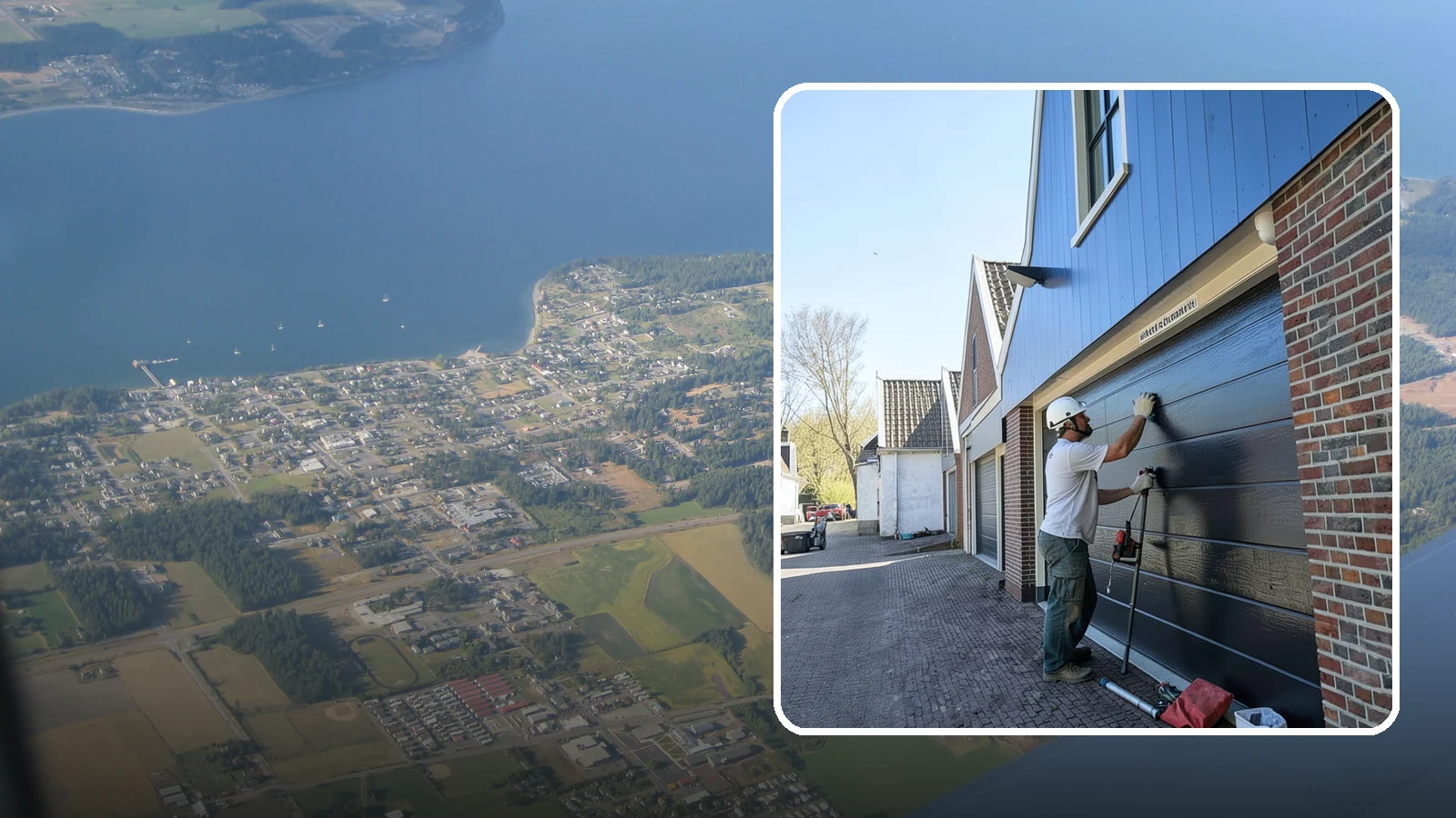 Garage Entry Door Installation in Coupeville, Island County, WA - A code-compliant garage entry door that separates your garage from living space safely and securely.