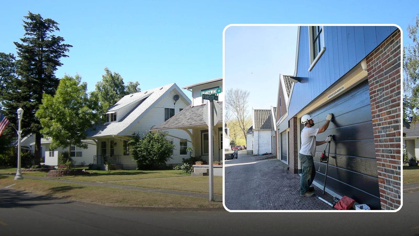 Garage Entry Door Installation in DuPont, Pierce County, WA - A code-compliant garage entry door that separates your garage from living space safely and securely.