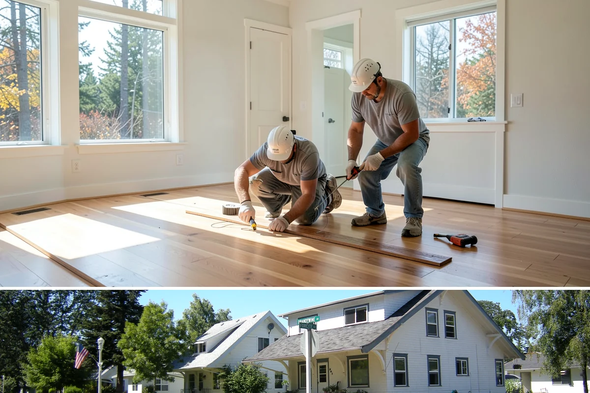 Garage Entry Door Installation in DuPont, Pierce County, WA - This interior-to-garage door can be installed any time of year.