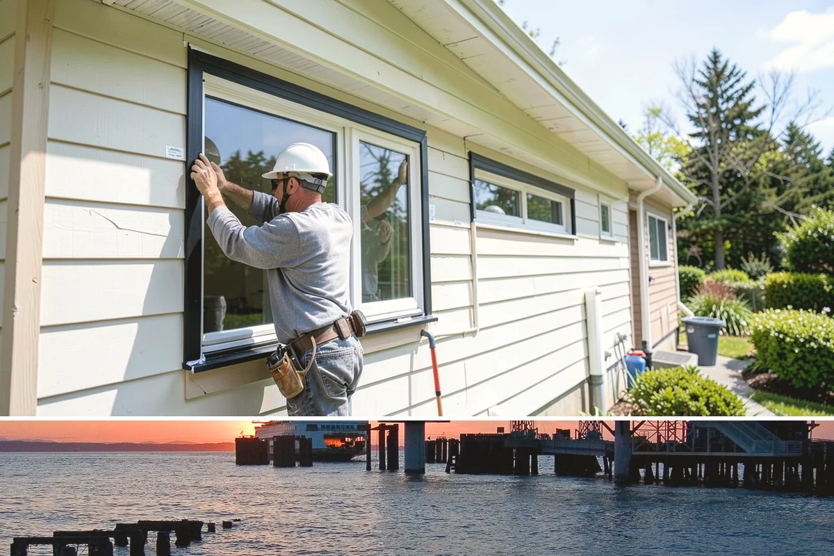 Garage Entry Door Installation in Edmonds, Snohomish County, WA - This interior-to-garage door can be installed any time of year.