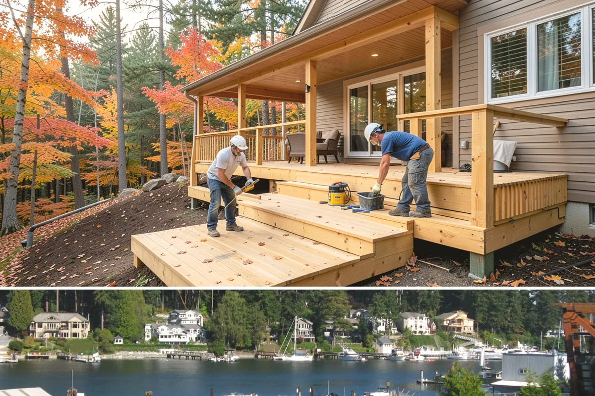 Garage Entry Door Installation in Gig Harbor, Pierce County, WA - This interior-to-garage door can be installed any time of year.