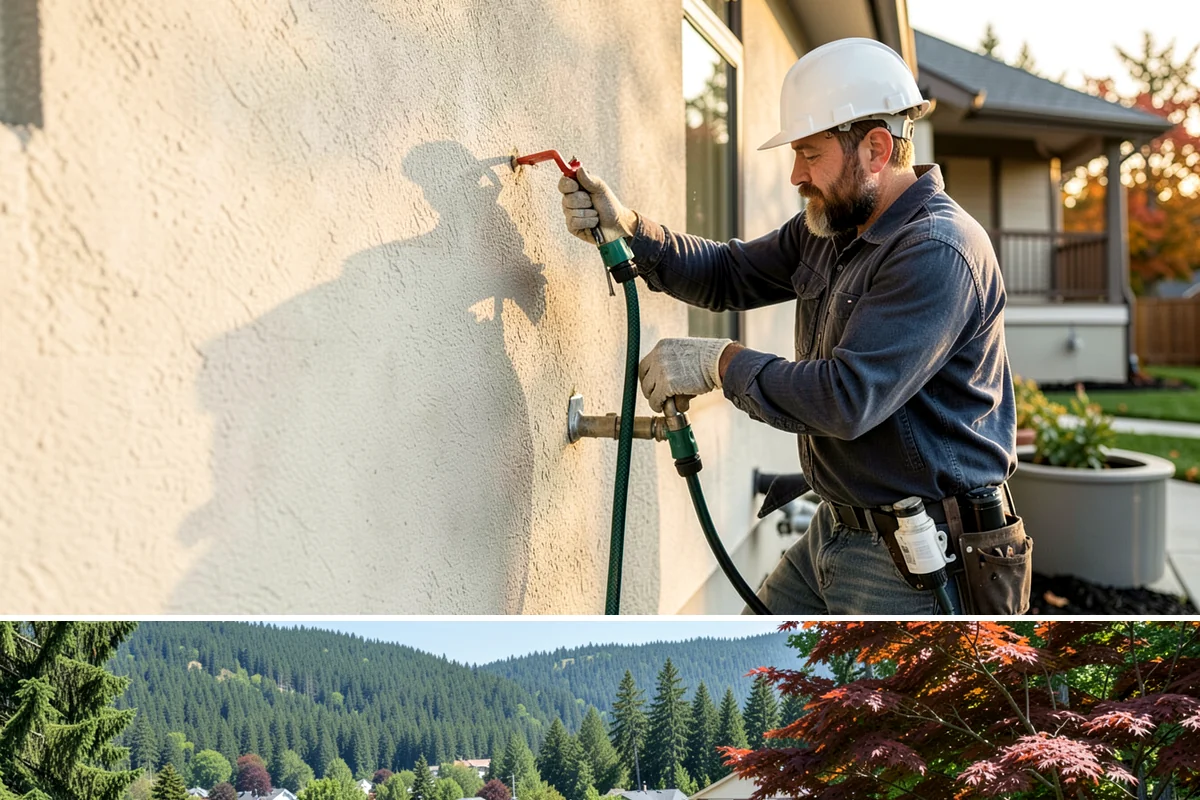 Garage Entry Door Installation in Index, Snohomish County, WA - This interior-to-garage door can be installed any time of year.