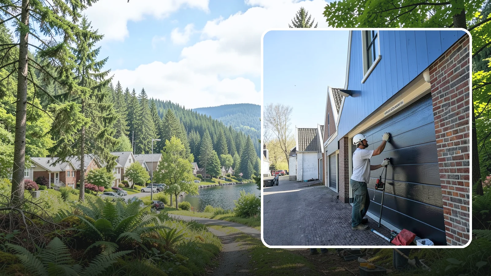 Garage Entry Door Installation in Lake Forest Park, King County, WA - A code-compliant garage entry door that separates your garage from living space safely and securely.