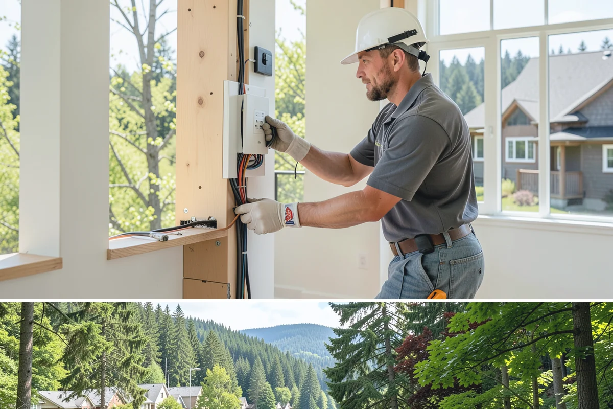 Garage Entry Door Installation in Lake Forest Park, King County, WA - This interior-to-garage door can be installed any time of year.